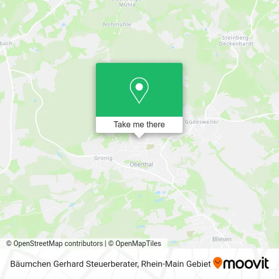 Карта Bäumchen Gerhard Steuerberater