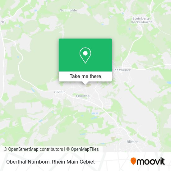 Карта Oberthal Namborn