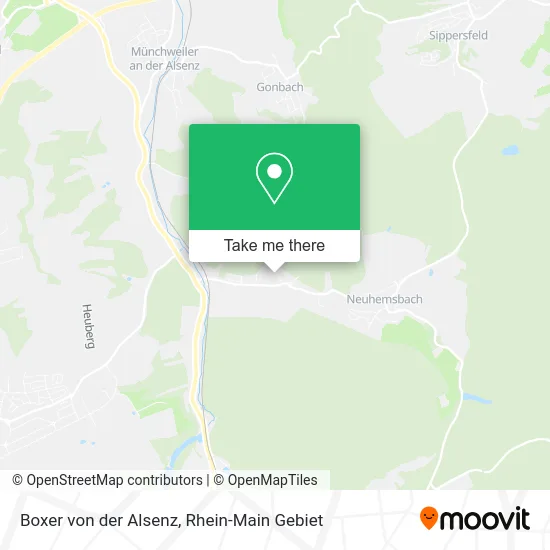 Boxer von der Alsenz map