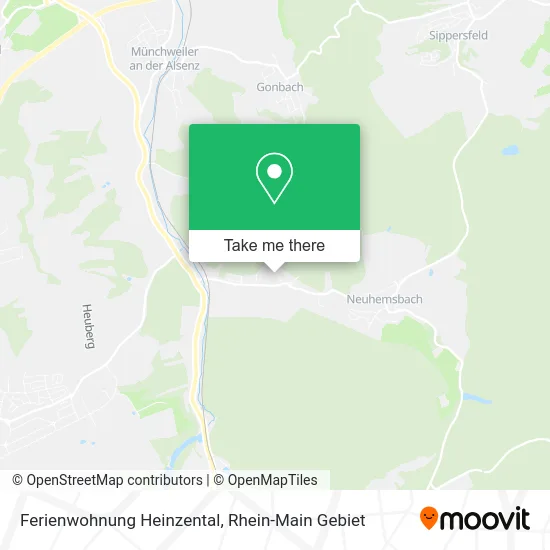 Ferienwohnung Heinzental map