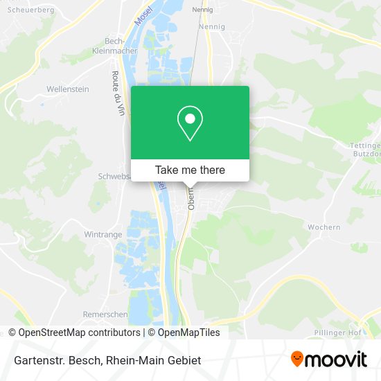 Карта Gartenstr. Besch