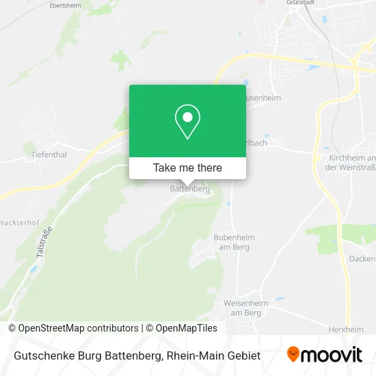 Карта Gutschenke Burg Battenberg
