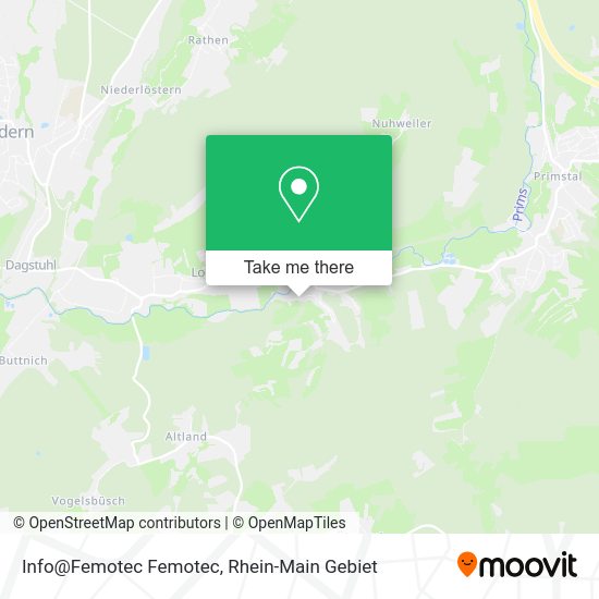 Info@Femotec Femotec map