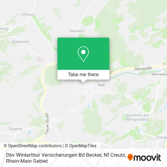 Карта Dbv Winterthur Versicherungen Bd Becker, Nf Creutz