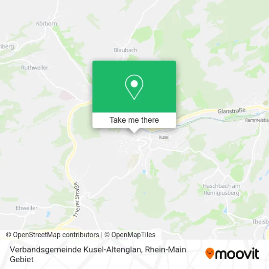 Карта Verbandsgemeinde Kusel-Altenglan