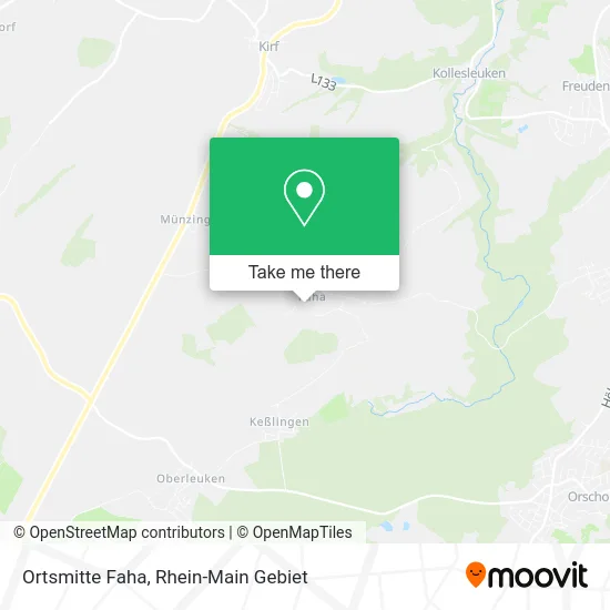 Карта Ortsmitte Faha