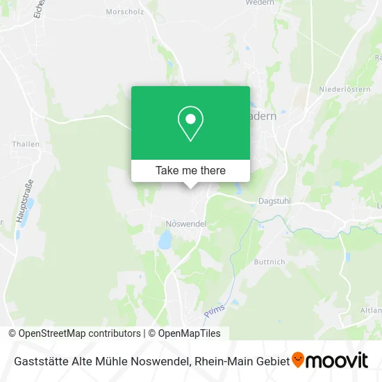 Карта Gaststätte Alte Mühle Noswendel