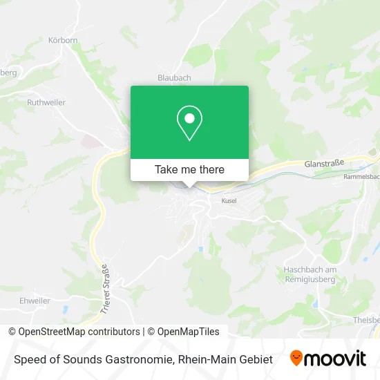 Карта Speed of Sounds Gastronomie