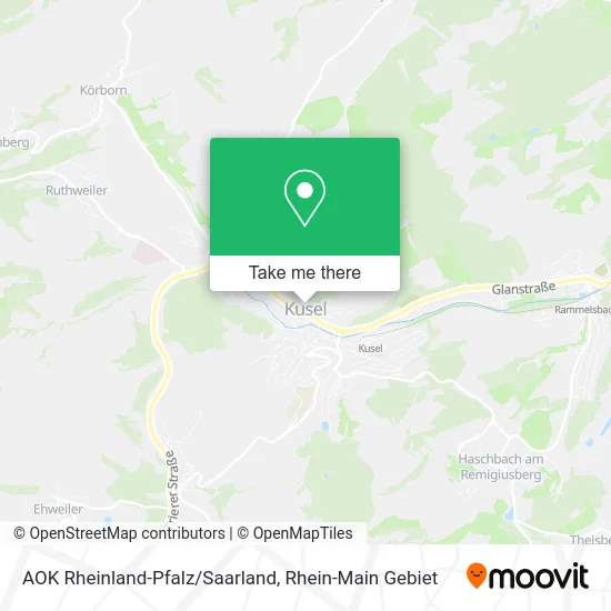 Карта AOK Rheinland-Pfalz/Saarland