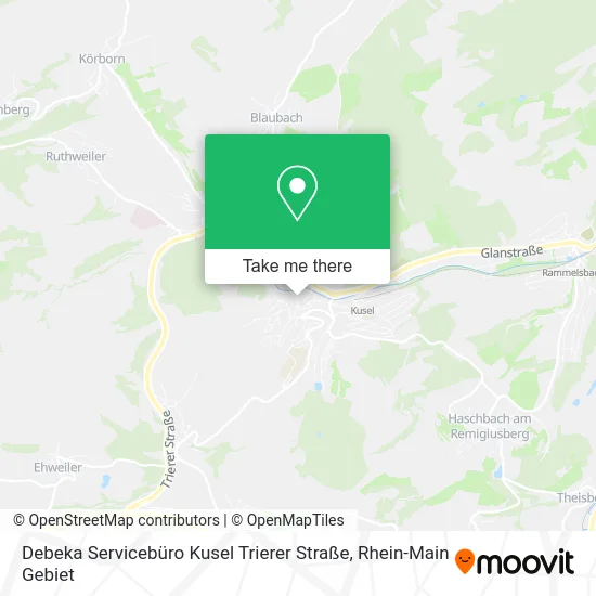 Карта Debeka Servicebüro Kusel Trierer Straße