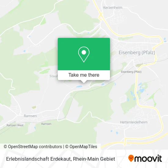 Карта Erlebnislandschaft Erdekaut