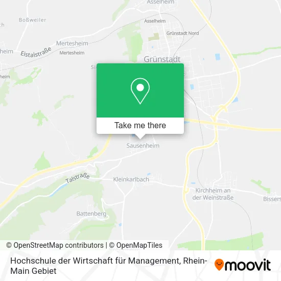 Карта Hochschule der Wirtschaft für Management