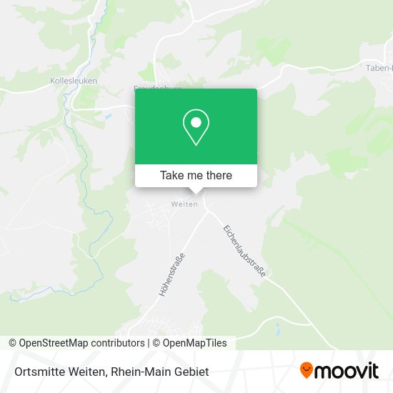 Карта Ortsmitte Weiten