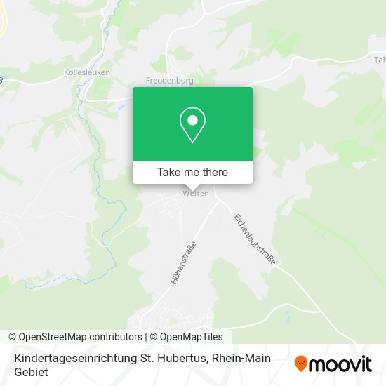 Карта Kindertageseinrichtung St. Hubertus