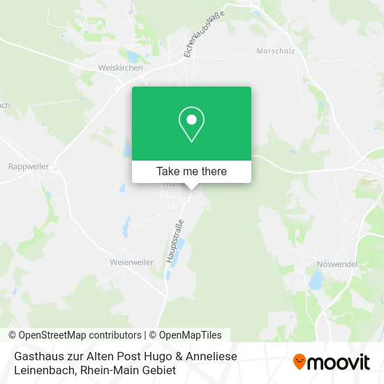 Карта Gasthaus zur Alten Post Hugo & Anneliese Leinenbach