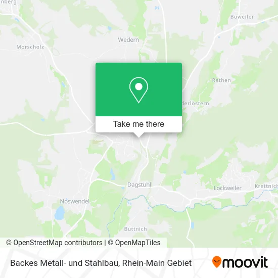 Карта Backes Metall- und Stahlbau
