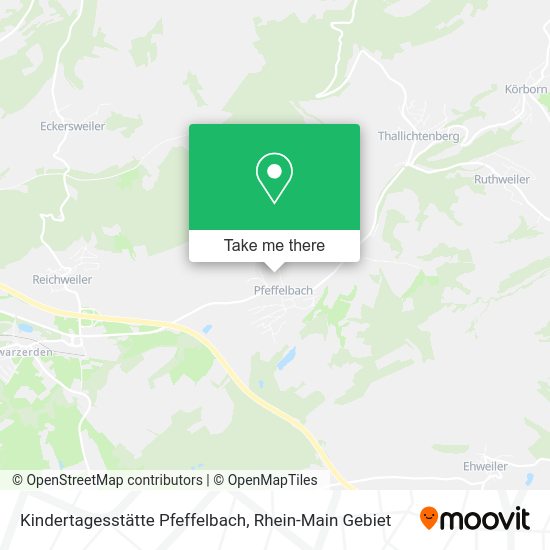 Карта Kindertagesstätte Pfeffelbach