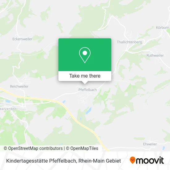 Карта Kindertagesstätte Pfeffelbach
