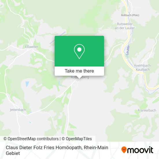 Карта Claus Dieter Folz Fries Homöopath