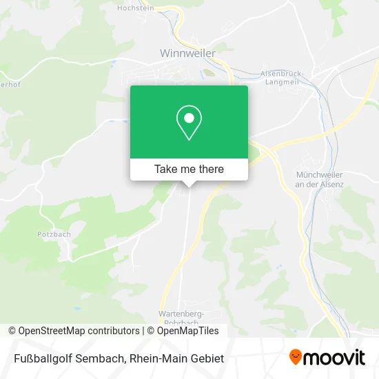 Карта Fußballgolf Sembach