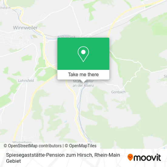 Карта Spiesegaststätte-Pension zum Hirsch