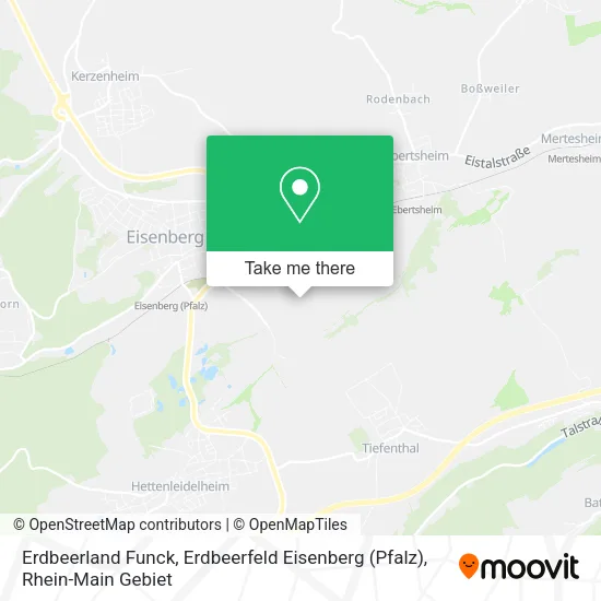 Карта Erdbeerland Funck, Erdbeerfeld Eisenberg (Pfalz)