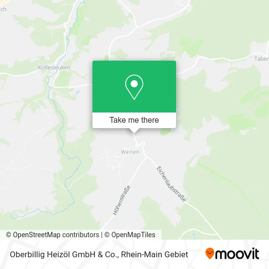 Карта Oberbillig Heizöl GmbH & Co.