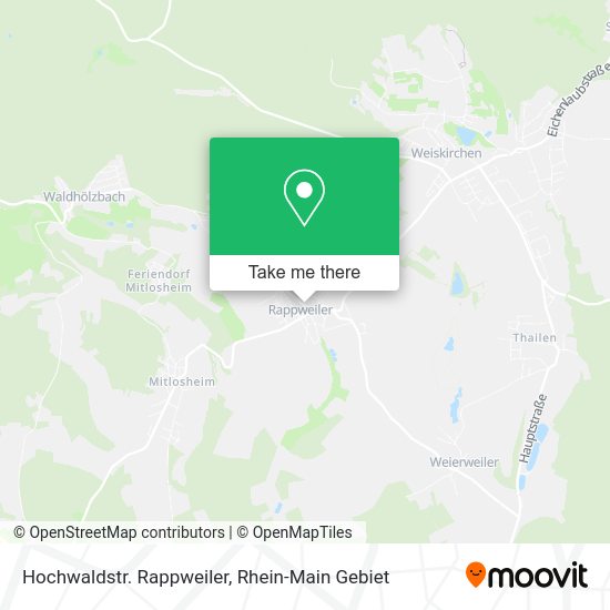 Карта Hochwaldstr. Rappweiler