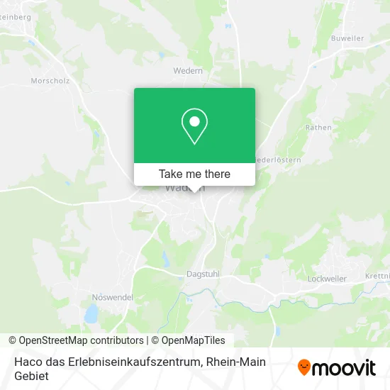 Карта Haco das Erlebniseinkaufszentrum