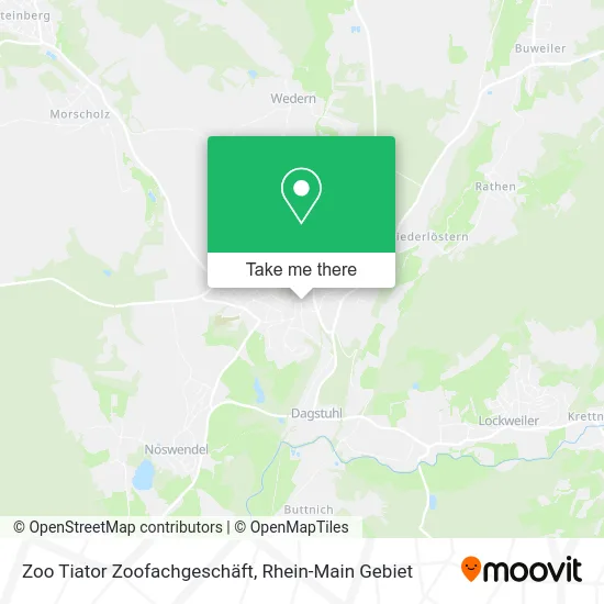 Карта Zoo Tiator Zoofachgeschäft