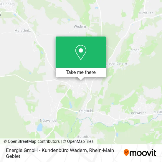 Карта Energis GmbH - Kundenbüro Wadern