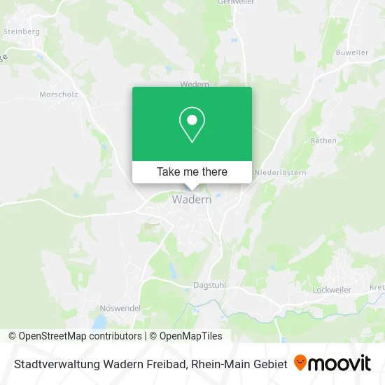Карта Stadtverwaltung Wadern Freibad