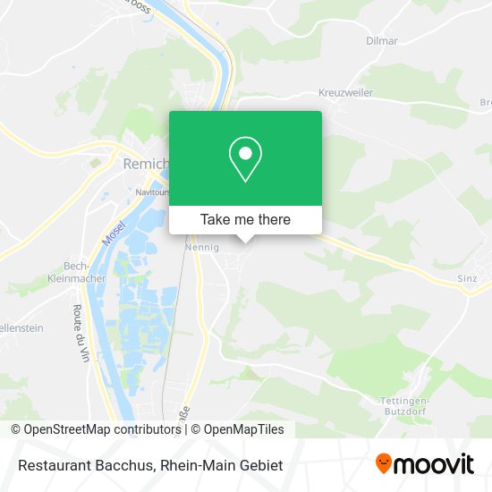 Карта Restaurant Bacchus