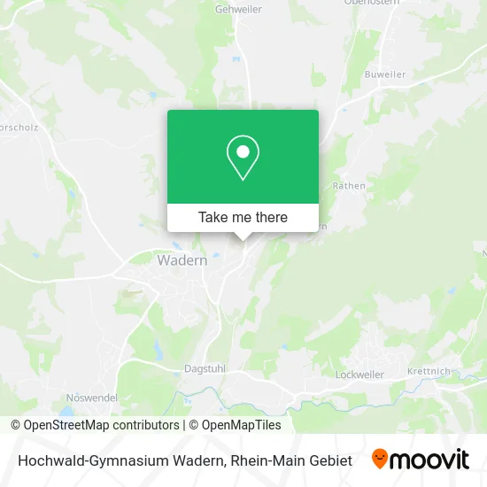 Карта Hochwald-Gymnasium Wadern