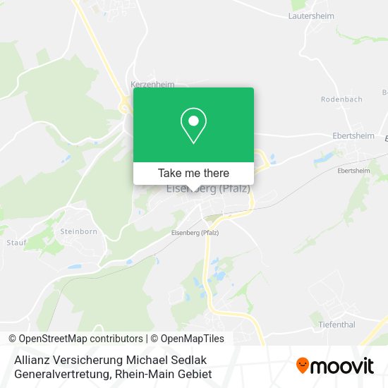 Карта Allianz Versicherung Michael Sedlak Generalvertretung