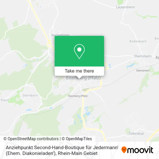 Карта Anziehpunkt Second-Hand-Boutique für Jedermann' (Ehem. Diakonieladen')