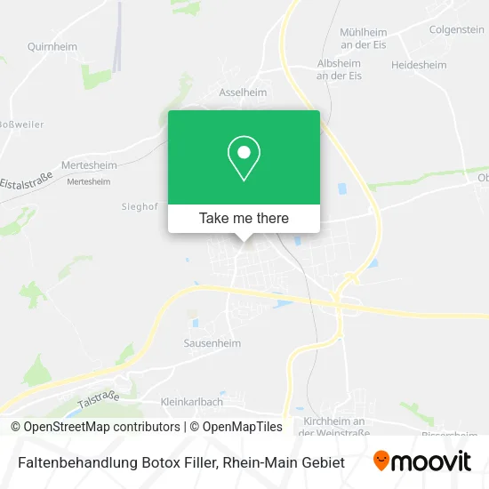 Карта Faltenbehandlung Botox Filler