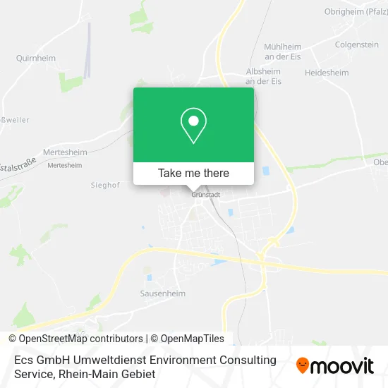 Карта Ecs GmbH Umweltdienst Environment Consulting Service