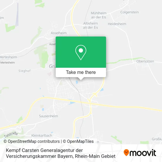 Карта Kempf Carsten Generalagentur der Versicherungskammer Bayern