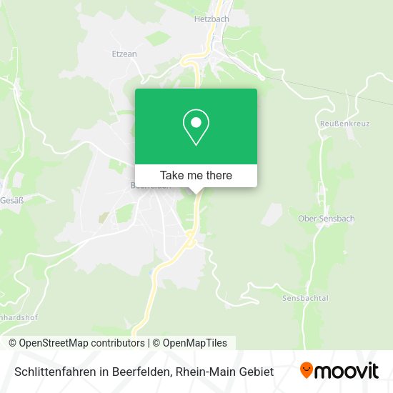 Карта Schlittenfahren in Beerfelden