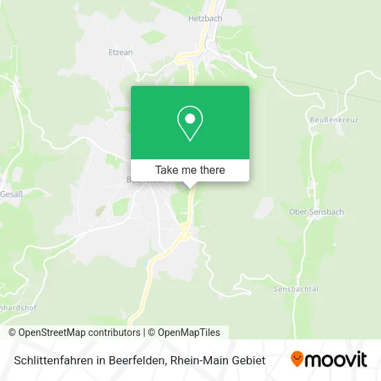 Карта Schlittenfahren in Beerfelden