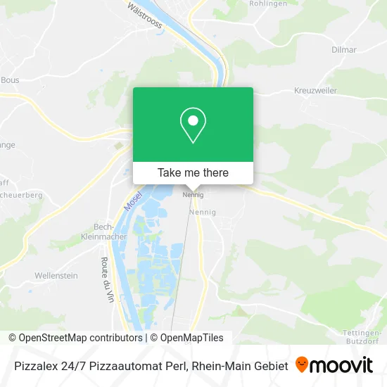 Карта Pizzalex 24 / 7 Pizzaautomat Perl