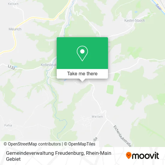 Карта Gemeindeverwaltung Freudenburg