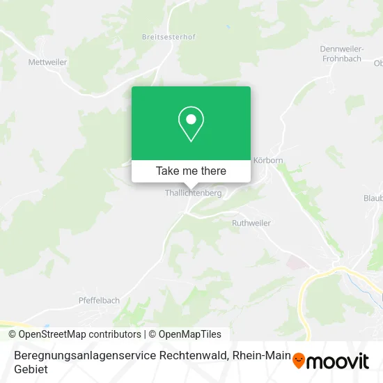 Карта Beregnungsanlagenservice Rechtenwald