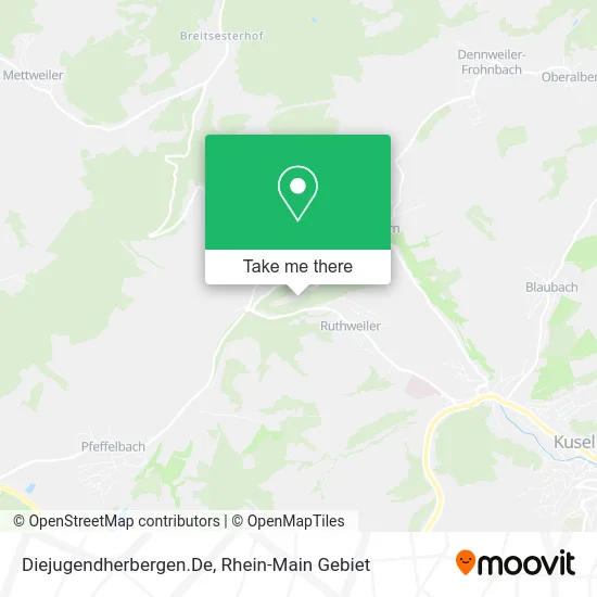 Карта Diejugendherbergen.De