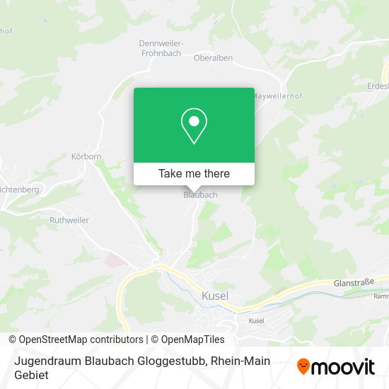 Карта Jugendraum Blaubach Gloggestubb