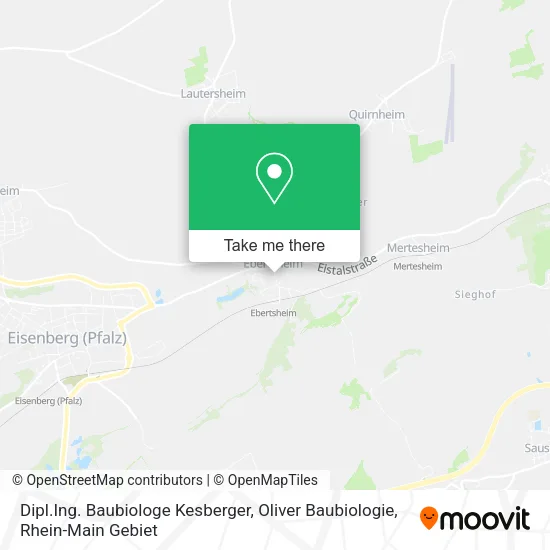 Карта Dipl.Ing. Baubiologe Kesberger, Oliver Baubiologie