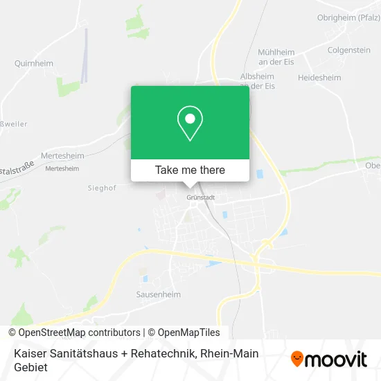 Карта Kaiser Sanitätshaus + Rehatechnik