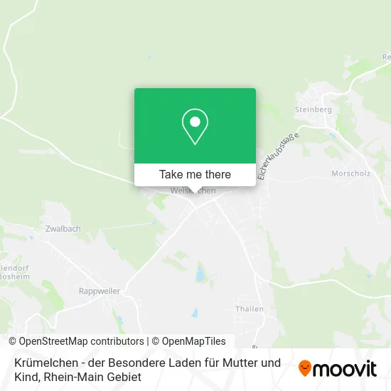 Карта Krümelchen - der Besondere Laden für Mutter und Kind