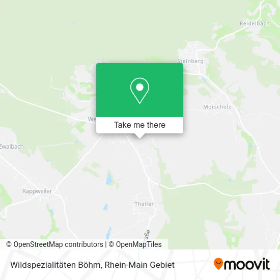 Карта Wildspezialitäten Böhm